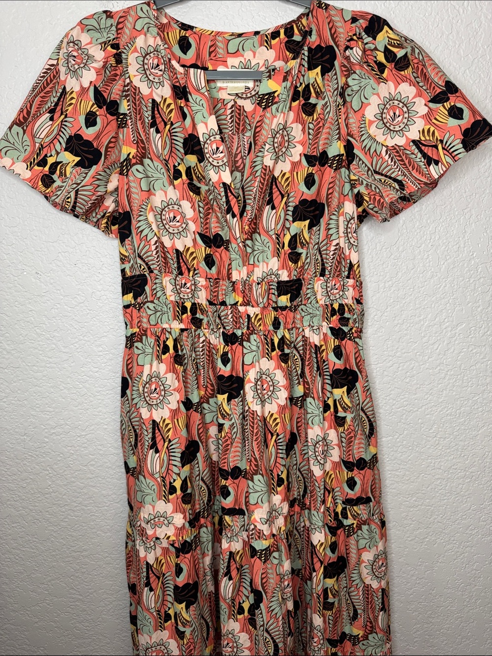 Maeve Anthropologie Somerset Maxi Dress Size Small Floral - Picture 3 of 10